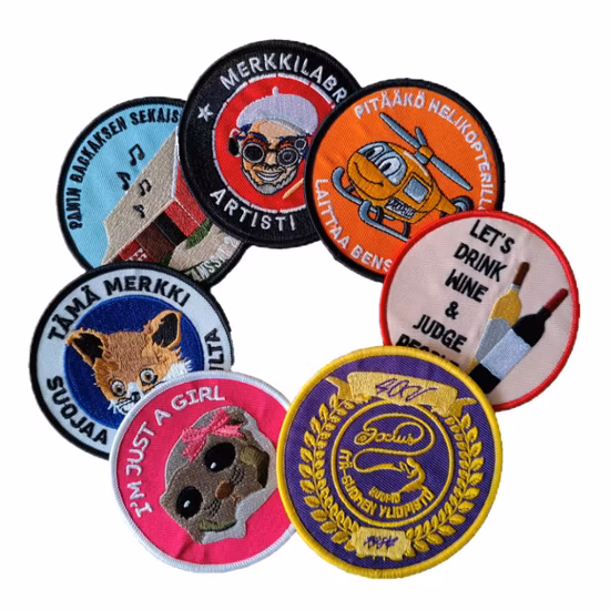 Wholesale Custom Fashion Woven Chenille 3D Logo Puff Sew Iron Clothing Embroidered Badge Fabric Garment Army Embroidery for 100% Embroidery Patch (YB-EP-008)