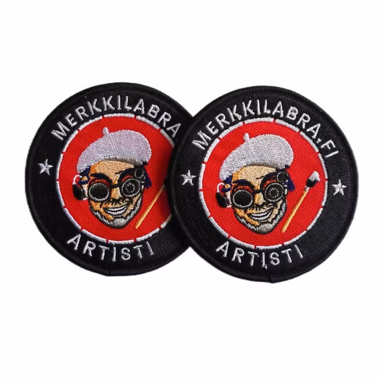 Wholesale Custom Fashion Woven Chenille 3D Logo Puff Sew Iron Clothing Embroidered Badge Fabric Garment Army Embroidery for 100% Embroidery Patch (YB-EP-008)