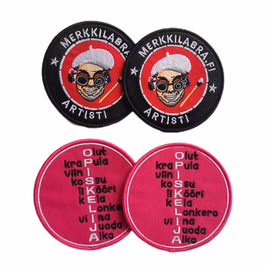 Wholesale Custom Fashion Woven Chenille 3D Logo Puff Sew Iron Clothing Embroidered Badge Fabric Garment Army Embroidery for 100% Embroidery Patch (YB-EP-008)