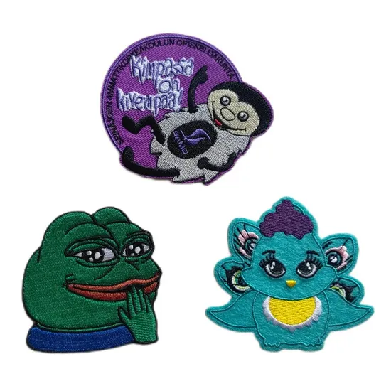 Wholesale Custom Fashion Woven Chenille 3D Logo Puff Sew Iron Clothing Embroidered Badge Fabric Garment Army Embroidery for 100% Embroidery Patch (YB-EP-008)