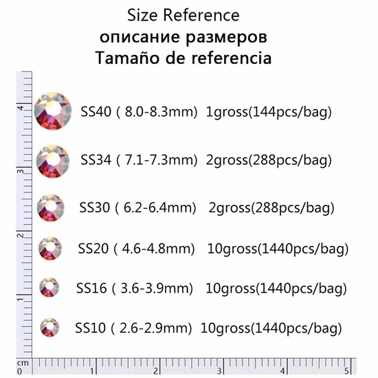 Cores brilhantes qualidade superior 2088 cristal de vidro prego strass 16 facetas cortadas arte de unha vidro com parte traseira lisa sem fixação quente strass