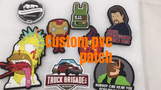 Etiqueta de PVC de promoção Patch de borracha de PVC para tecido