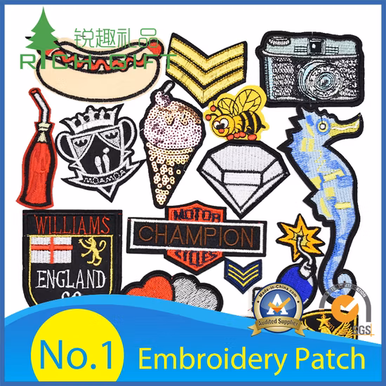 Patch de bordado com imitação de logotipo de código de barras