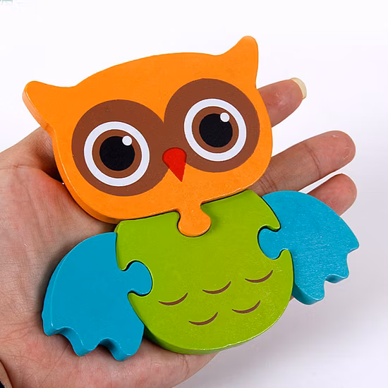 Brinquedos educativos infantis 3D quebra-cabeça de madeira brinquedo quebra-cabeça