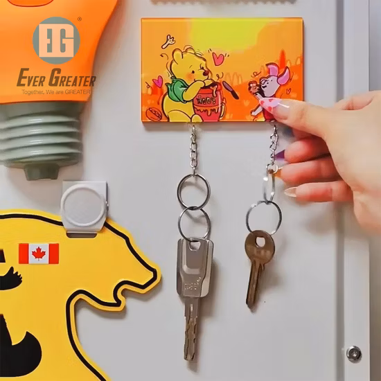 Chaveiro de plástico Anime personalizado impresso em acrílico